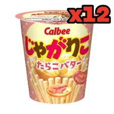 Jagariko Tarako Butter (12, 62.7g packages)