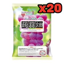 Crunchy Konnyaku Hata Light Grape Flavor (6, 200g packages)
