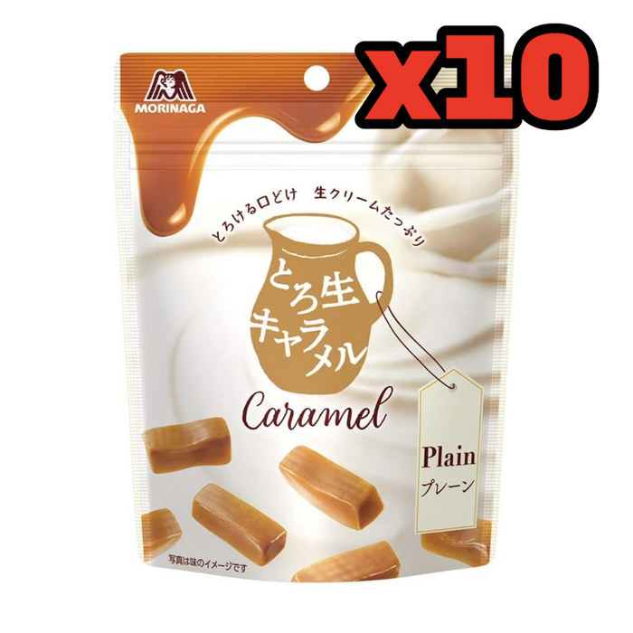 Chewy Raw Caramel - Plain (34g x 10 Packages)