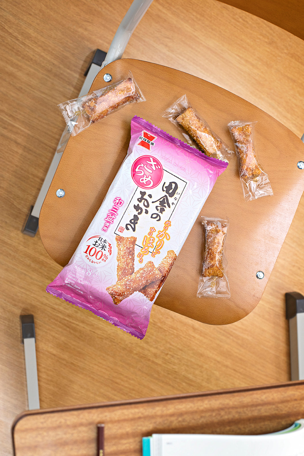 Inaka No Okaki Brown Sugar Rice Crackers (120g x 12 Packages)