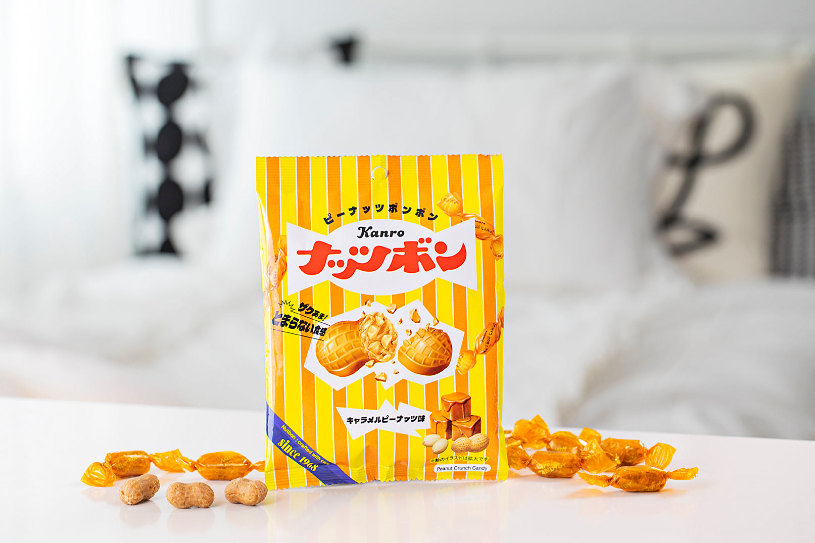 Nuts Bon Peanut Crunch Candy - Caramel Peanut Flavor (70g x 6 Packages)